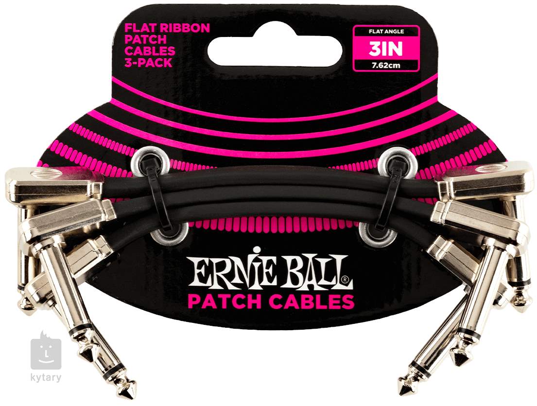 Ernie Ball Flat Ribbon Patch Cable Pack Propojovac Kabel Kytary Cz