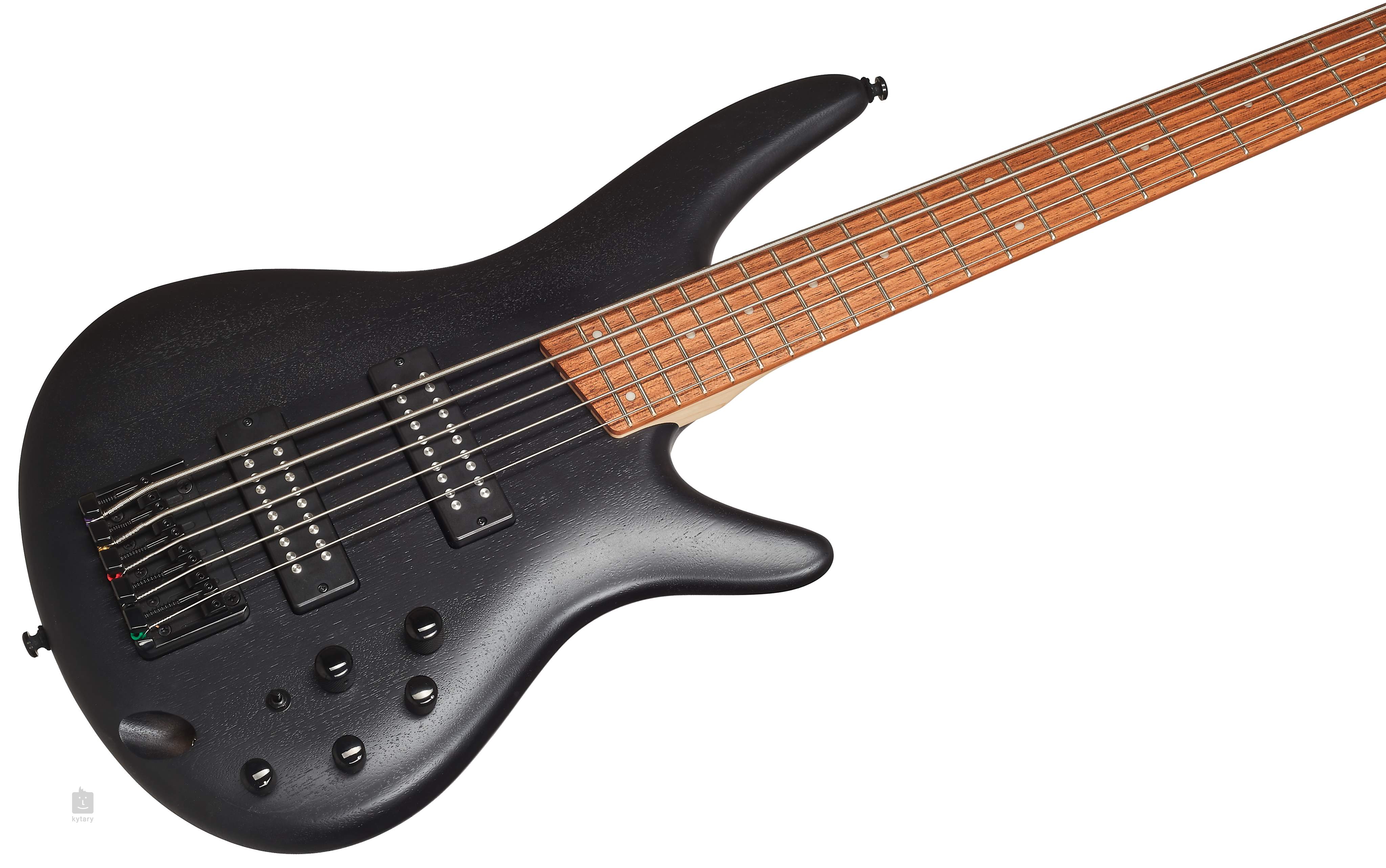 Bajo Electrico Ibanez Sr Weathered Black Cuerdas Sr Eb Wk