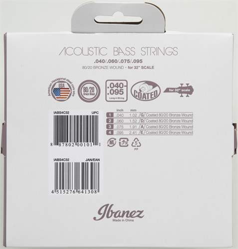 IBANEZ IABS4C32 Cordes Pour Basse Acoustique Kytary Fr