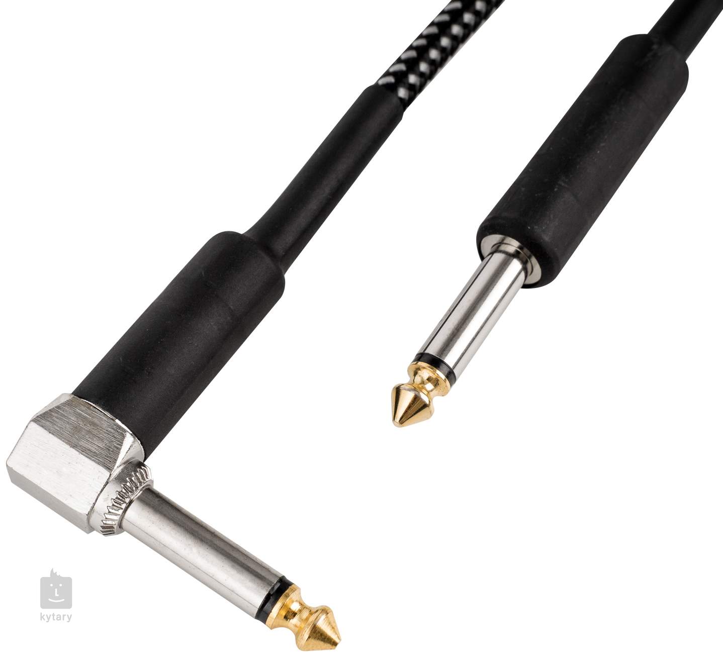 Cascha Guitar Cable M Angled Opened Instrument Cable Kytary Ie