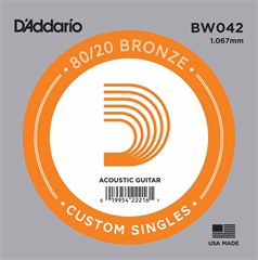 D'Addario BW042 - Stahlseite für akustische Gitarre