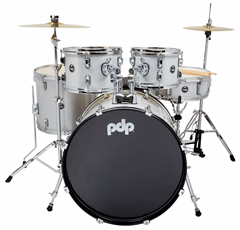 PDP Center Stage Diamond White Sparkle Rock Set - Schlagzeug