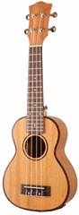 Cascha HH 2026E Soprano Mahogany Ukulele Set EQ - Elektroakustische Ukulele