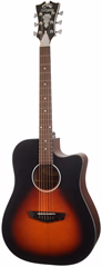 D'Angelico Bowery LS Dreadnought CE Satin Vintage Sunburst - Elektroakustische Gitarre