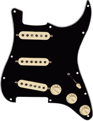 Fender Pre-Wired Pickguard, Strat SSS TX MEX BWB - Tonabnehmer-Set für E-Gitarre