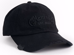 Martin Baseball Cap Pick Black/Black Logo - Baseballcap