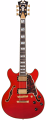 D'Angelico Excel Mini DC Trans Cherry - Semiakustische Gitarre