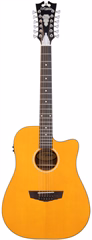 D'Angelico Premier Bowery 12 LS Vintage Natural - Zwölfsaitige elektroakustische Gitarre