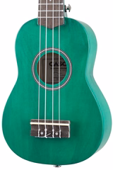 Cascha HH 3963 Soprano Ukulele Green Set - Akustische Ukulele