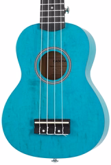 Cascha HH 3962 Soprano Ukulele Set Blue - Akustische Ukulele