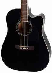 Ibanez PF15ECE Black - Elektroakustische Gitarre