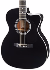 Sigma Guitars 000MC-1E-BK - Elektroakustische Gitarre