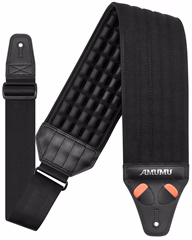 Amumu AIRAFT AirCell Bass Strap Black Extra Long - Gitarrengurt