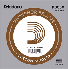 D'Addario PB030 - Kovová struna pro akustickou kytaru