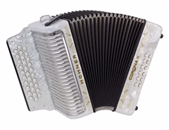 Hohner Corona II GCF, white - Diatonický akordeon