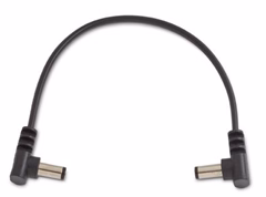 Rockboard Flat Power Cable Black 15 cm / 59 angled/angled - Napájecí kabel