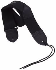 Fender 2" Black Poly Strap with Grey Logo - Kytarový popruh