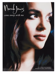 MS Norah Jones: Come Away With Me (PVG) - Zpěvník