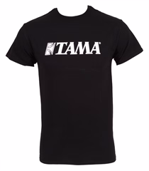 Tama Black T-Shirt White Logo XXL - Tričko