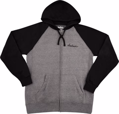 Jackson Zip Hoodie Black and Gray S - Mikina