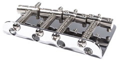 Fender Pure Vintage '70s Jazz Bass Bridge Assembly, Chrome - Kobylka