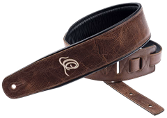 Ortega Leather Strap Vintage Brown - Kytarový popruh