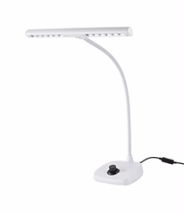 K&M 12298 WH - Lampička k notovému stojanu/klavíru