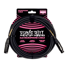 Ernie Ball 20' XLR Cable Black - Mikrofonní kabel