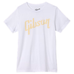 Gibson Distressed Logo Tee (White) M - Tričko