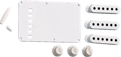 Fender Accessory Kit, Vintage-Style Stratocaster, White - Kytarový hardware