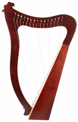 Cega Harp 15 String Brown - Lyra