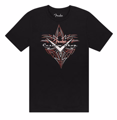 Fender Custom Shop Pinstripe T-Shirt Black S - Tričko