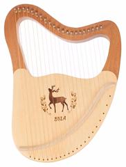 Byla Lyre Harp 21 Strings Coffee - Lyra