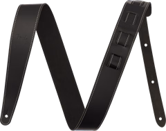 Fender 2" Essentials Leather Strap, Black - Kytarový popruh