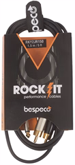 Bespeco ROCKIT Interlink Cable 2x RCA - 2x Jack Mono 1,5 m - Propojovací kabel
