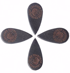 Timber Tones Leather Tones Teardrop Brown Leather 4-Pack - Trsátka