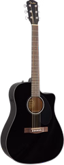 Fender CD-60SCE BLK (použité) - Elektroakustická kytara