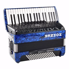 Hohner Bravo III 96 dark blue Silent Key - Klávesový akordeon