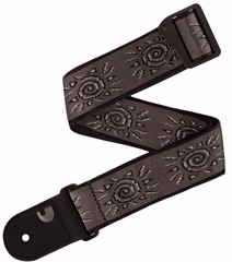 D'Addario Vintage Suns Silver - Kytarový popruh