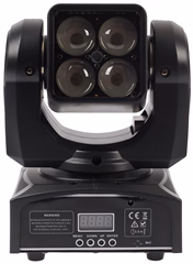 Flash LED MOVING HEAD 4x15W RGBW 4in1 OSRAM ZOOM (použité) - Inteligentní hlava