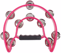 Cega Double Row Tambourine Pink - Tamburína