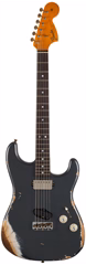 Fender Custom Shop Stratocaster SH Heavy Relic Aged Charcoal Frost Metallic - Elektrická kytara
