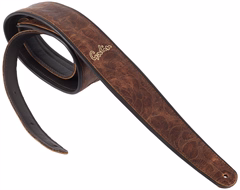 Godin Black Embossed Leather Felt Pad - Kytarový popruh