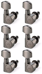 Schaller M6 Pin 6 left Ruthenium - Kytarová mechanika