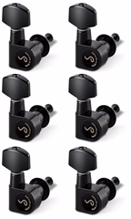 Schaller M6 Pin 6 left Black - Kytarová mechanika