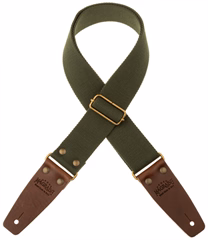 Magrabò Stripe SC Entry Dark Green 5 cm, terminals Brown, Brass Buckle - 