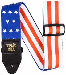 Ernie Ball Premium Guitar Strap/Bass Strap - Stars and Stripes - Kytarový popruh