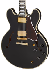 Gibson Custom 1959 ES-355 Reissue Stop Bar VOS Ebony - Semiakustická kytara