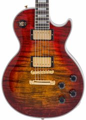 Gibson Custom Les Paul Axcess Custom Figured Top w/ Ebony Fingerboard Gloss Bengal Burst - Elektrická kytara