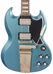 Gibson Custom Shop 1964 SG Standard Reissue w/ Maestro Ultra Light Aged Pelham Blue - Elektrická kytara